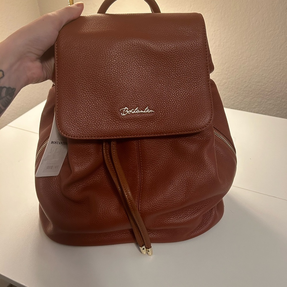 Bostanen Leather Backpack